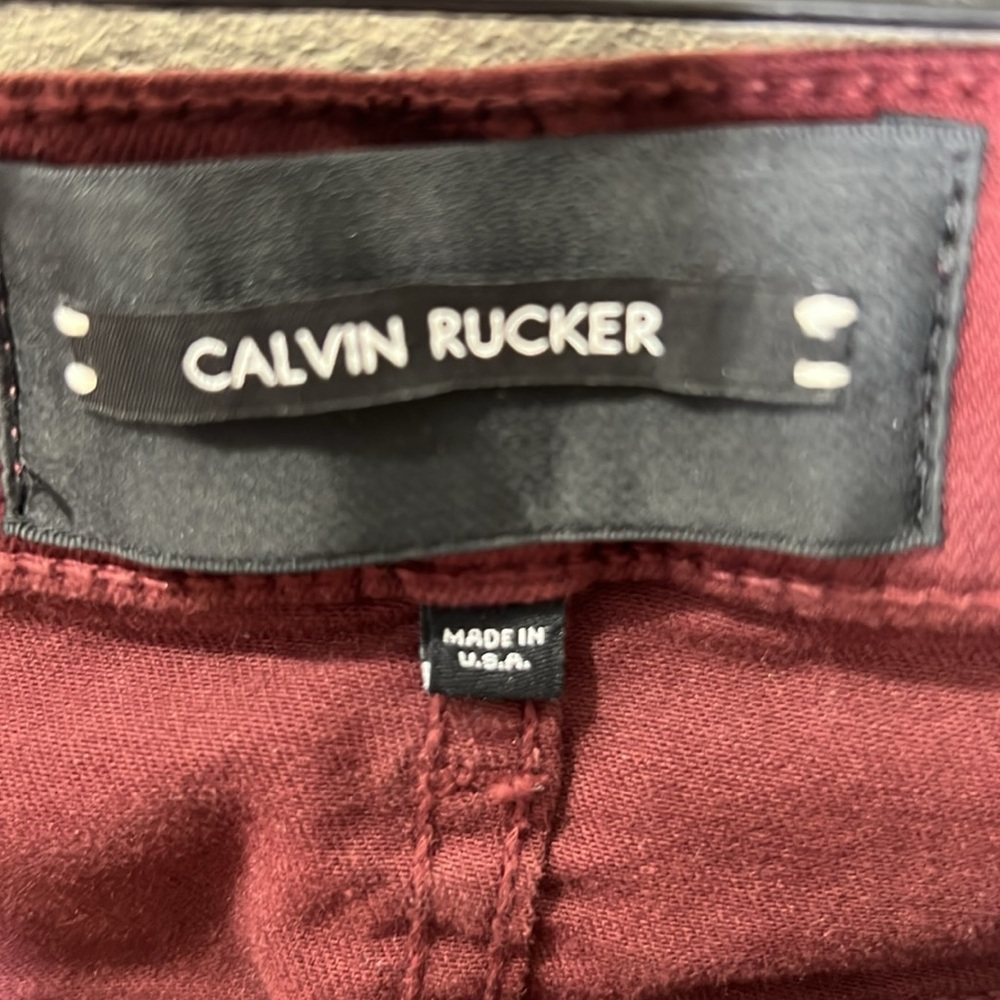 Calvin Rucker Maroon Jeans - Picture 4 of 7